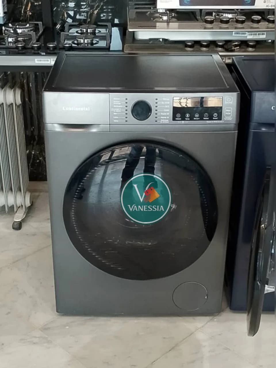 Machine à laver marque continental 6kg blanc, gris, Bleu